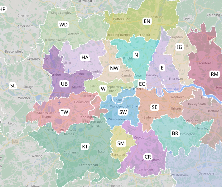 Areas We cover in london