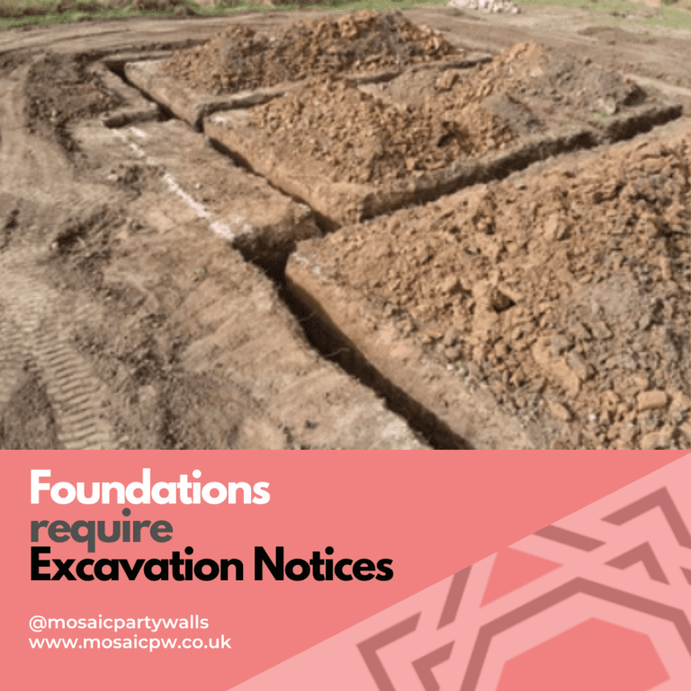 Why do my extension foundations need a Party Wall Notice?